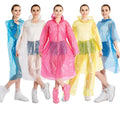 Fashionable PE Disposable Raincoat Thickened Scenic Drifting Outdoor Portable Disposable Rain Poncho