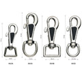 High-Strength Zinc Alloy Swivel Eye Dog Snap Hooks Standard Size Electroplated Model EH61B for Automotive Industry Low MOQ