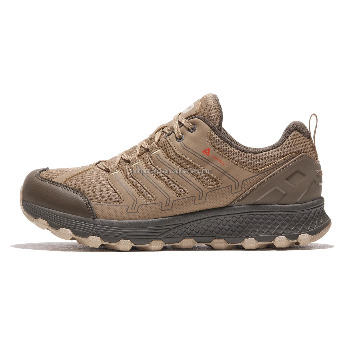 HOTPOTATO Men's Tailor Made Athleisure Sneaker Waterproof Speed Hiking Shoes T52 Olive Spring Summer Mesh Upper EVA Midsole