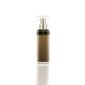 Wholesale Golden Square Acrylic Plastic 30ml Pump Sprayer Bottles for Face Cream Lotion Skin Care Serum Hot Stamped Cosmetic Use