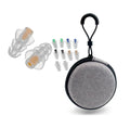 High Fidelity Silicone Ear Plug Set Reusable Hearing Protection Earplugs with a Travel Zipper Case Custom Logo