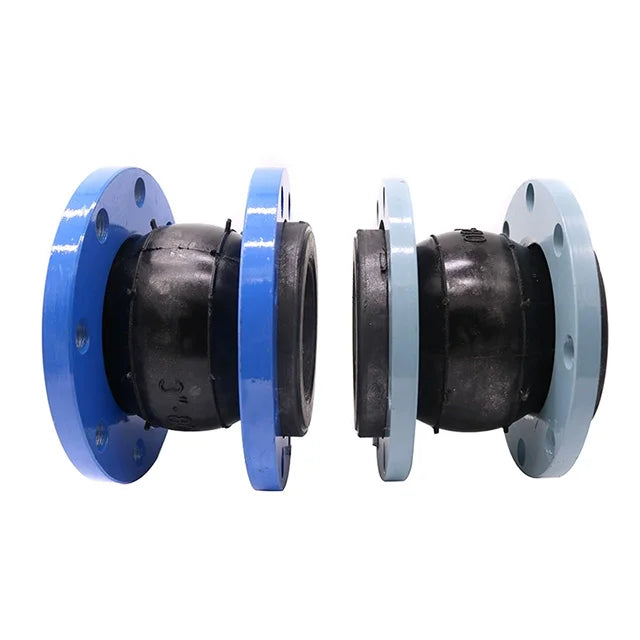 Soft Flexible Expansion Joints Sea Water Use Rubber Steel Casting Smooth DIN Standard 3 Years Customized Size Water Pipe Flange