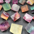 Hot Sale Natural Crystal Cube Candy Fluorite Cube Candy Fluorite Ornament Forhealing