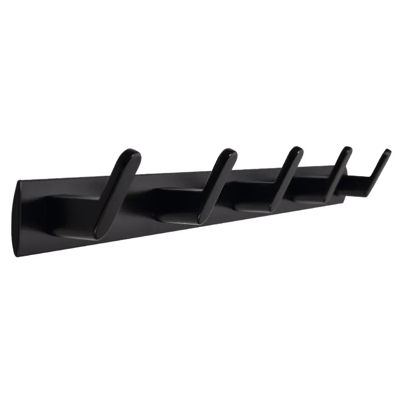 Bathroom Accessories Black Space Aluminum Alloy Wall Mounted Towel Robe Hook Lavatory Towel Hanger Coat Hooks