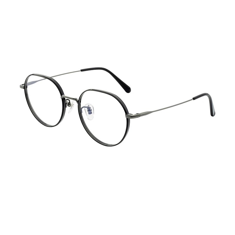 Wholesale Latest Round Thick  Metal Eyeglasses Frame for Men