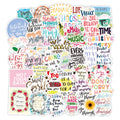 50Pcs Motivational Phrase Inspirational Quotes Stickers for Laptop Scrapbook Notebook Positive Decor Sticker MegaBDM