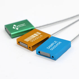 TX-CS107 Tamper Evident Private Logo Anti-corrosion Lock Aluminium Alloy High Security Cable Seal for Logistics