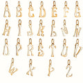 High Polished Stainless Steel 18k Gold Plated Charm Initial PendantPersonalized Alphabet Letter Name Jewelry