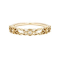 New Ring 925 Silver Chinese Style Cut Out Window Grille with Zircon Japanese Style Light Jewelry Simple Twist Gold Plated