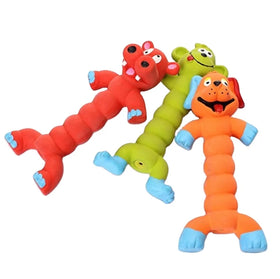 Hot-selling Latex Dog Toy Design Pet Toy Soft Long Bone Shape Latex Dog Chewing Toy