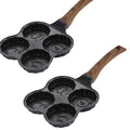 New Customized Non Stick Frying Pan Non Stick Fry Pan and Pot Set 4 Holes