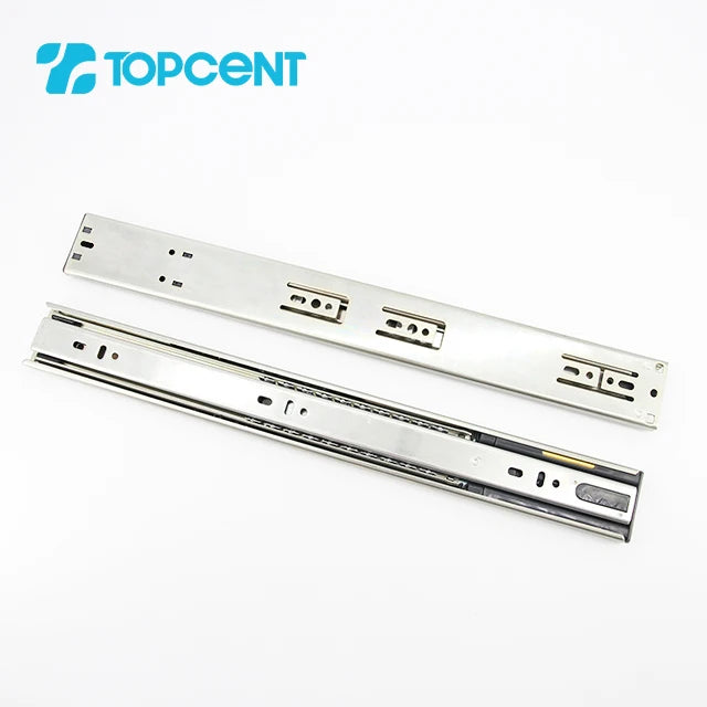 TOPCENT Cabinet with Glass Side Panel Divide System Correderas Telescopicas Heavy Anti Tilt Drawer Slide