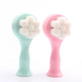 Flower Shape Beauty Double-sided Facial Soft Fiber Silicone Face Cleaning Brush