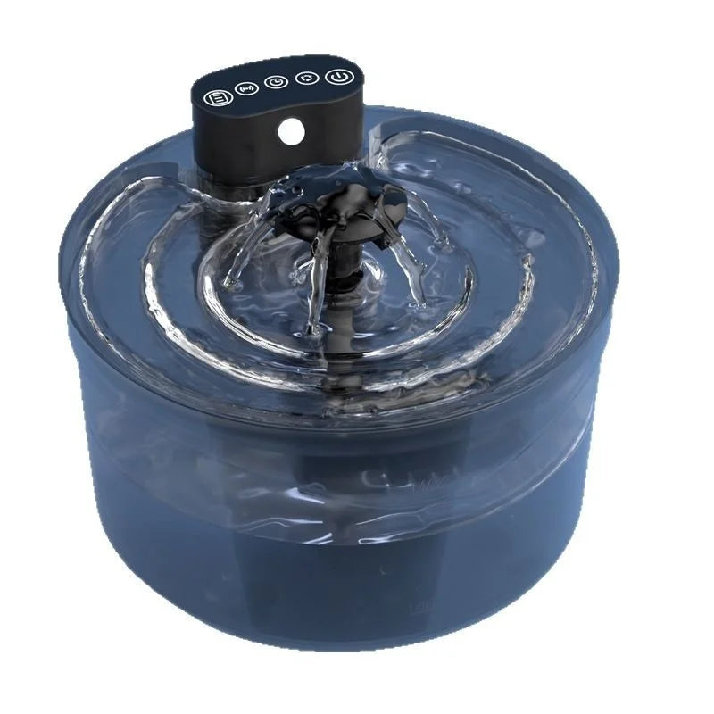 Smart Pet Water Fountain Modern Cat and Dog Dispenser Stainless Steel and Plastic Automatic Charged Source