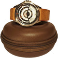 Custom Small MOQ RTS Fashion Single Round and Portable Travel Watch Case for All Wristwatches and Smart Watches up to 50mm