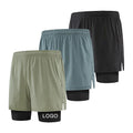 Unisex Custom Summer Running Gym Basketball Mesh Shorts Plus Size Men's Double Layer Polyester Canvas Pants Sublimation