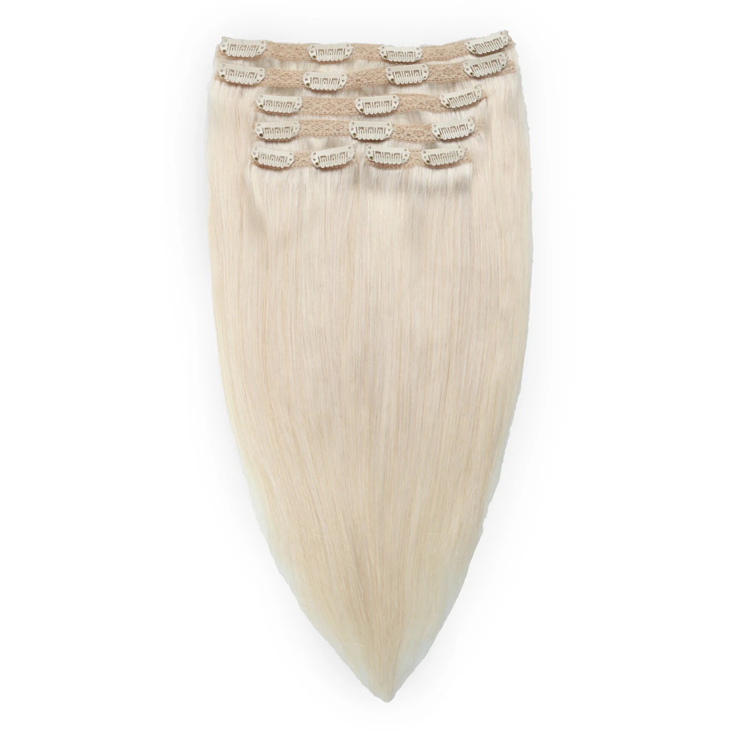 100% Russian Human Remy Clip on Hair Extensions Wholesale Natural Seamless Indian Clip in Hair Extension