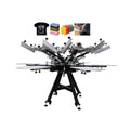 6 Color Manual Octopus Screen Printing Machine for T-Shirt Bag Cloth Printer