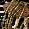 Electroplated Natural Lava Beads Round Rock Stone Spacer Beads Bumpy Loose Ball Beads for Earring Bracelet Necklace Jewelry