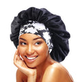 Wholesale Custom Ethnic Satin Hair Bonnet Wholesale Custom Hairdressing Sleeping Hair Cap Wide Sports Beach Fishing Party Ski