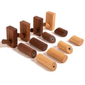 Handmade Natural Wood Hat Hanger Mounted Robe Hook Coat Hooks for Wall Hanging Towels Wooden Pegs Arts Crafts