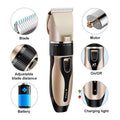 Rechargeable Silent Pet Hair Clippers Trimmers Pet Hair Electric Shaver for Cat and Dog