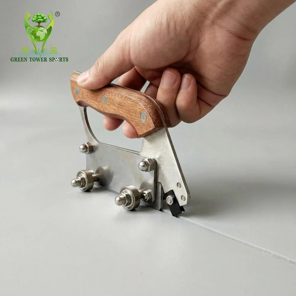 Hand Vinyl Groover Knife P-Type Wheeled Groover for Pvcl Flooring Installation Groover Tools