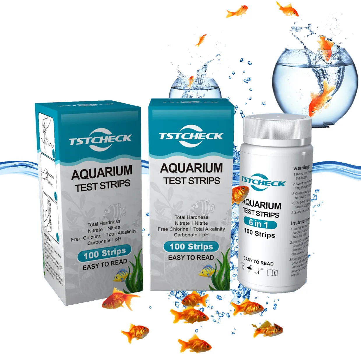 Hot Sale Aquariums Accessories 6way Fish tank Aquarium test Kit Aquaculture Landscape Shrimp Farming