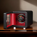 DRIKLUX High Quality Protective Square Wood Single Rotary Luxury Leather Inner Automatic Watch Winder Box Orbit Winder Model