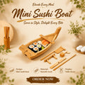 Premium Bamboo Sushi Boat Platter for Sushi Bar and Home Parties MegaBDM
