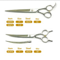 Baoli Pet Scissors Master Japan VG10 Steel Scissors 7 Inch 7.5 Inch Pet Grooming Hair Cutting Shear Straight Blade Dog Scissors