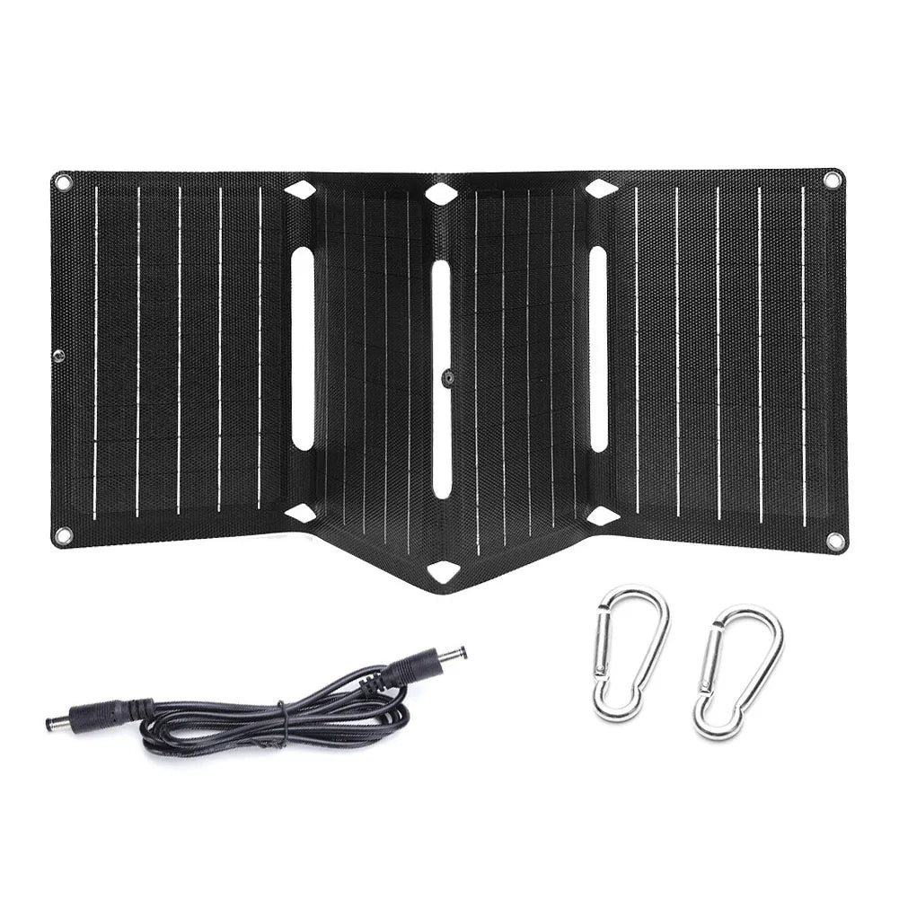 36W Foldable Solar Panel Portable Solar Charger 18V USB 3.0 Type C DC for Phone Laptop RV Boat Trip Camping