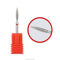 Wholesale Flame Russian Diamond Nail Burrs Manicure Drill Milling Tools Cuticle Removal Nail Drill Bit