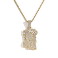 Newest Hip Hop Real Gold Plated Brass With Bling Zircon Iced Out Religious Big Jesus Pendant Necklace