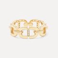 LOZRUNVE 925 Sterling Silver Fashion Link Ring 14k Gold Jewelry Wholesale
