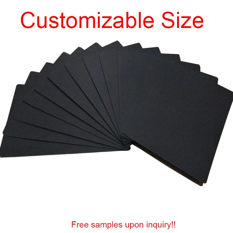 Black Paperboard Uncoated Virgin Pulp Black Cardstock Sheet 160-400gsm for Packaging Box Garment Paper Hanger Photo Frame