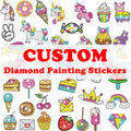 Custom Diamond Painting Sticker Kits for Kids Sticker Cup Refrigerator Mobile Phone Stickers