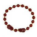 Chinese Style PIXU Blessing Lucky Animal Bracelet Natural Stone Beaded Bracelet Red Jade Charm Crystal Bracelet Women