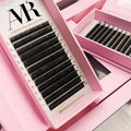 Matte Black Silk Eyelash Extension Lashes Classic Lash Trays Wholesale 0.05 Cc 8mm-25mm Volume Trays