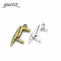 YuenZ Antique Silver Color Tool Drill Charms Pendants for Jewelry Making DIY Handmade Craft 26*12mm J340