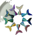 Kawaii Flat Back Resin Cabochon Mermaid Tail DIY Embellishment Scrapbooking Accessories Mearmid Party Decorations