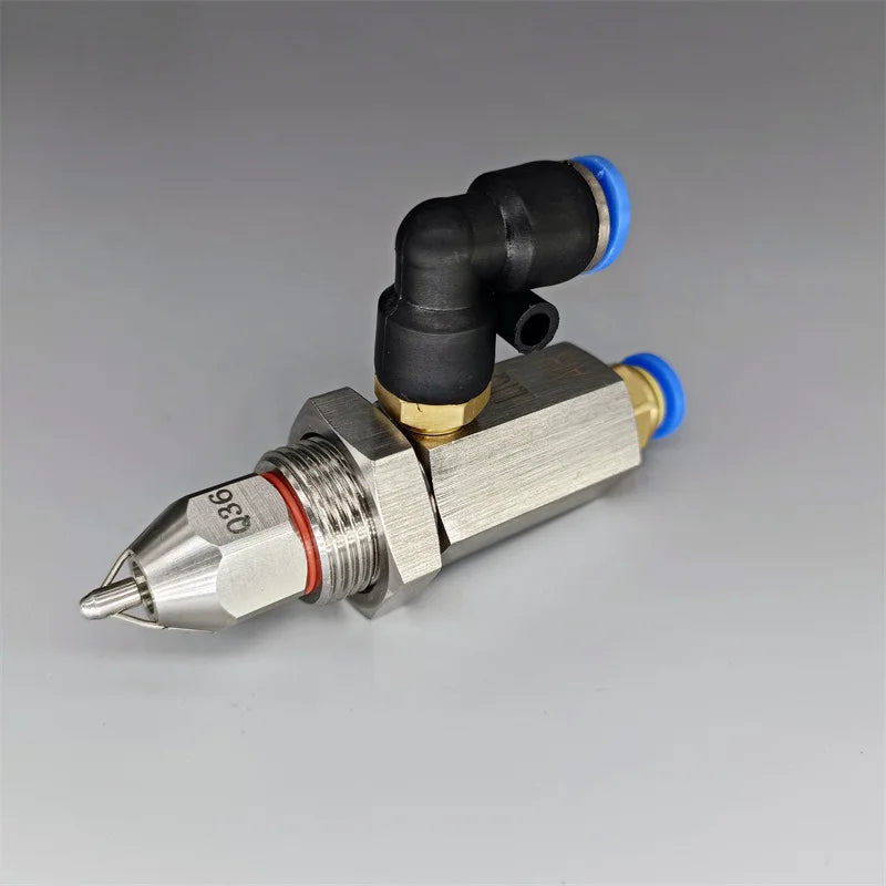 Low Pressure Ultrasonic Air Atomizing Nozzle SK508 Micro Droplet Dry Fog Nozzle Water Air Atomizing Mixing Nozzle