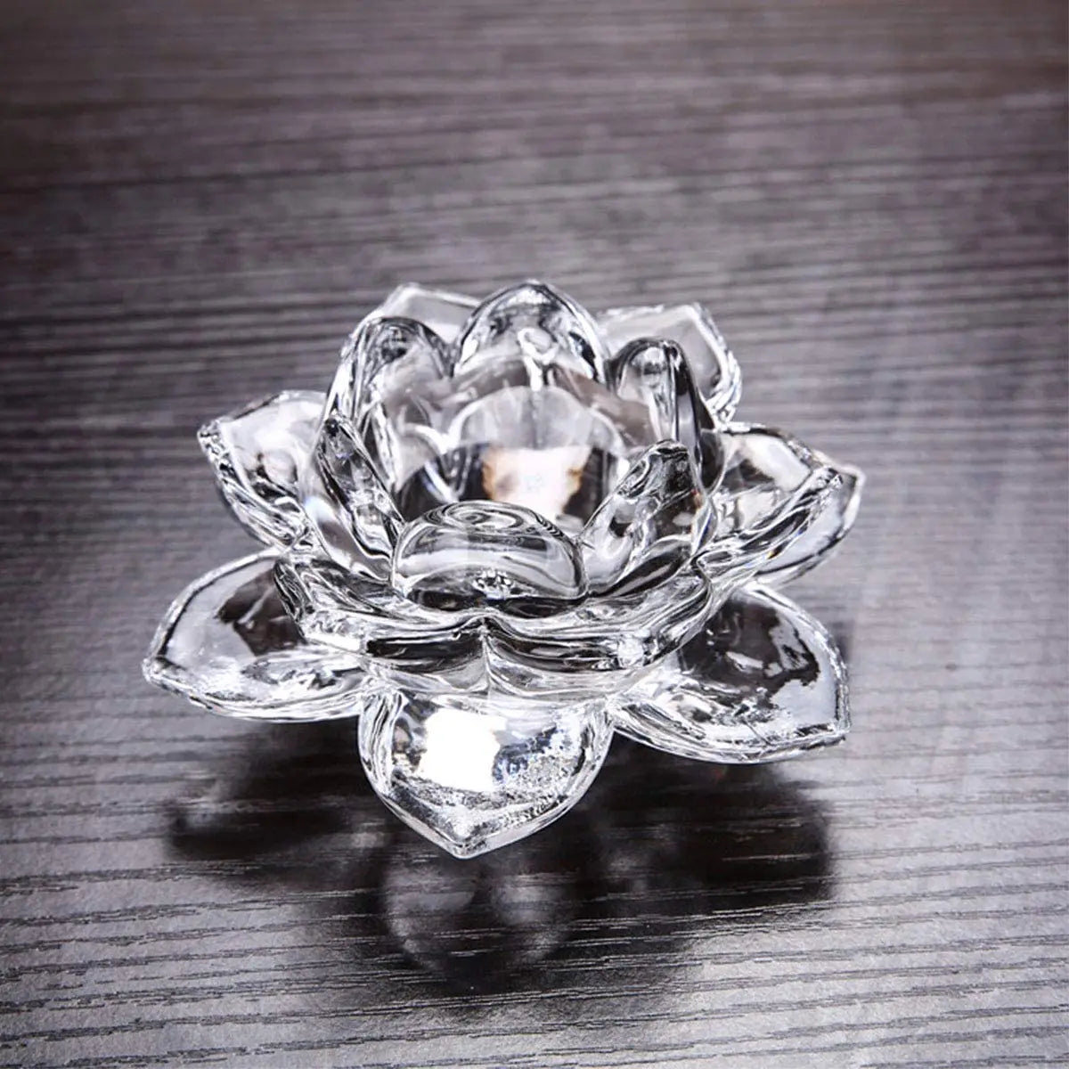 Lotus Flower Glass Votive Candlestick Holder Home Decoration Tea Light Holder for Christmas for Personalized Touch