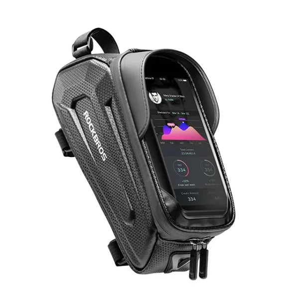 ROCKBROS New Design Bike Outdoor Cycling Frame Front Phone Holder Screen Touch Riding Bicycle Bag