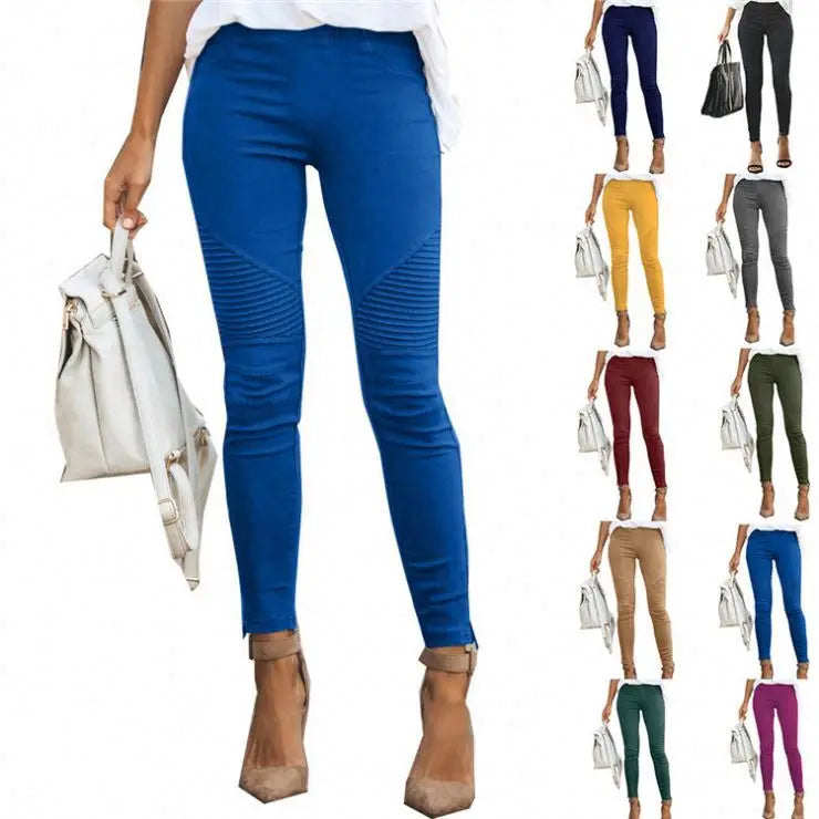 Best Design Women Fashion Clothing Women Solid Long Pant Female Bottoms Bodycon Ladies Trousers Pants