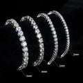 MOB RINNTIN 925 Sterling Silver Moissanite Tennis Bracelet