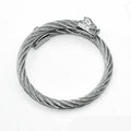 Men's Cable Bracelet with Screw Wire Rope Dragon Accessories Open Bangle Jewelry for Fashion Screw Bracelet for Jewellery