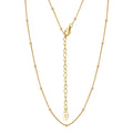 RINNTIN SC65 Dainty Minimalist 14K Gold Plated Beaded Choker Necklace Wholesale 925 Sterling Silver Chain Simple Necklace
