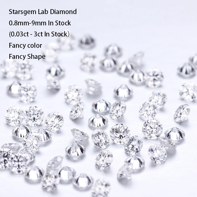 Starsgem Wholesale Diamant Melee Small Size Round White Loose Diamond