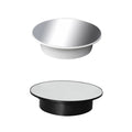 Hot Sales 25cm Mirror Glass Top Rotating Rotary Display Stand Electric Turntable Show Holder for Crystal Watch Jewelry Camera